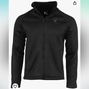 NEW! Spyder Men's Stellar Bkack Jacket‎ Sherpa lined Fleece Size Medium
